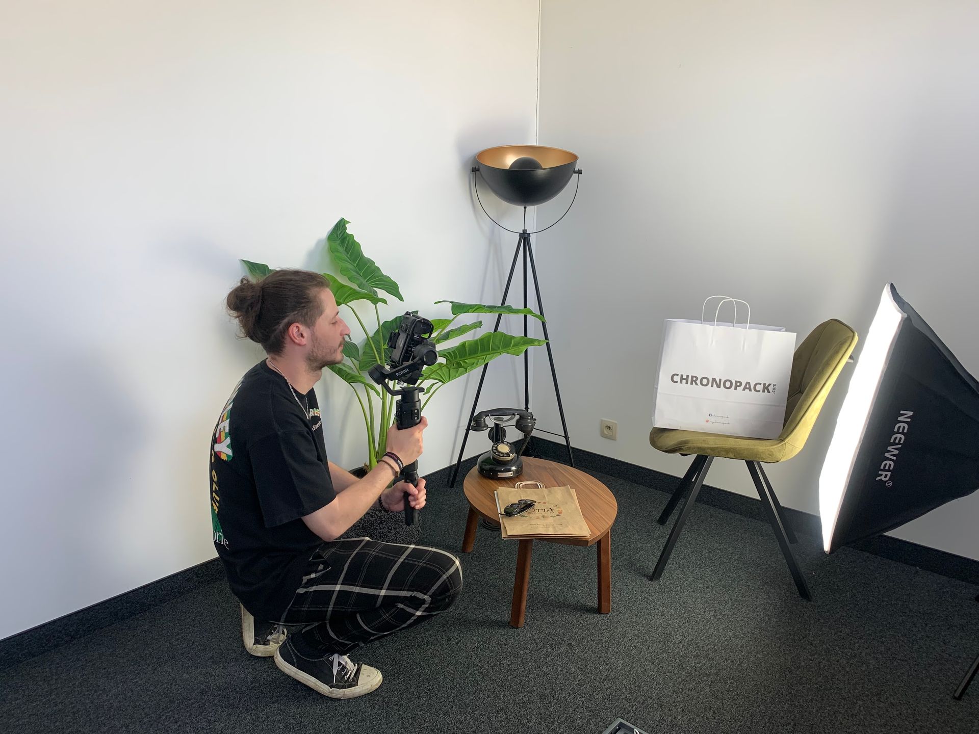 Equipe VERSUS en train filmer pour vidéo d'entreprise