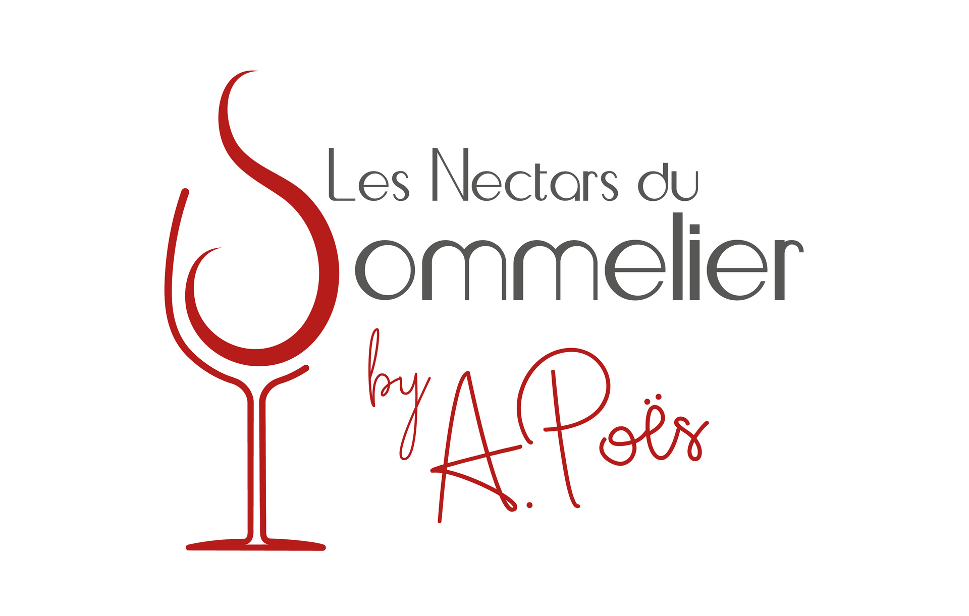 Logo d'un oenologue - sommelier - réalisé par VERSUS Communication
