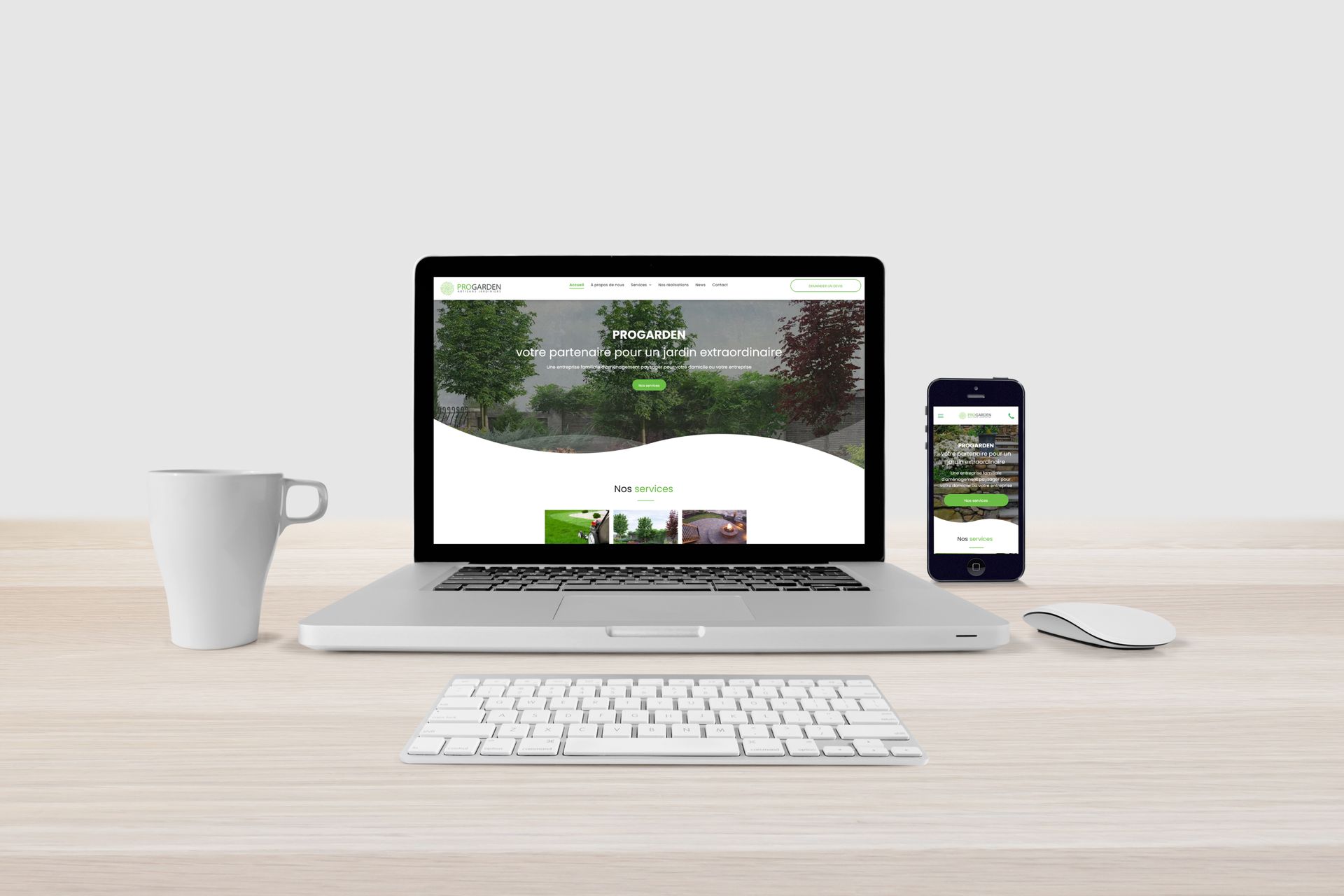 Versus communication - agence de communication digitale - Projet site internet Progarden