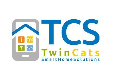 Logo Twins Cats Solutions par l'agence VERSUS Communication Brabant wallon - Namur - Liège - Bruxelles