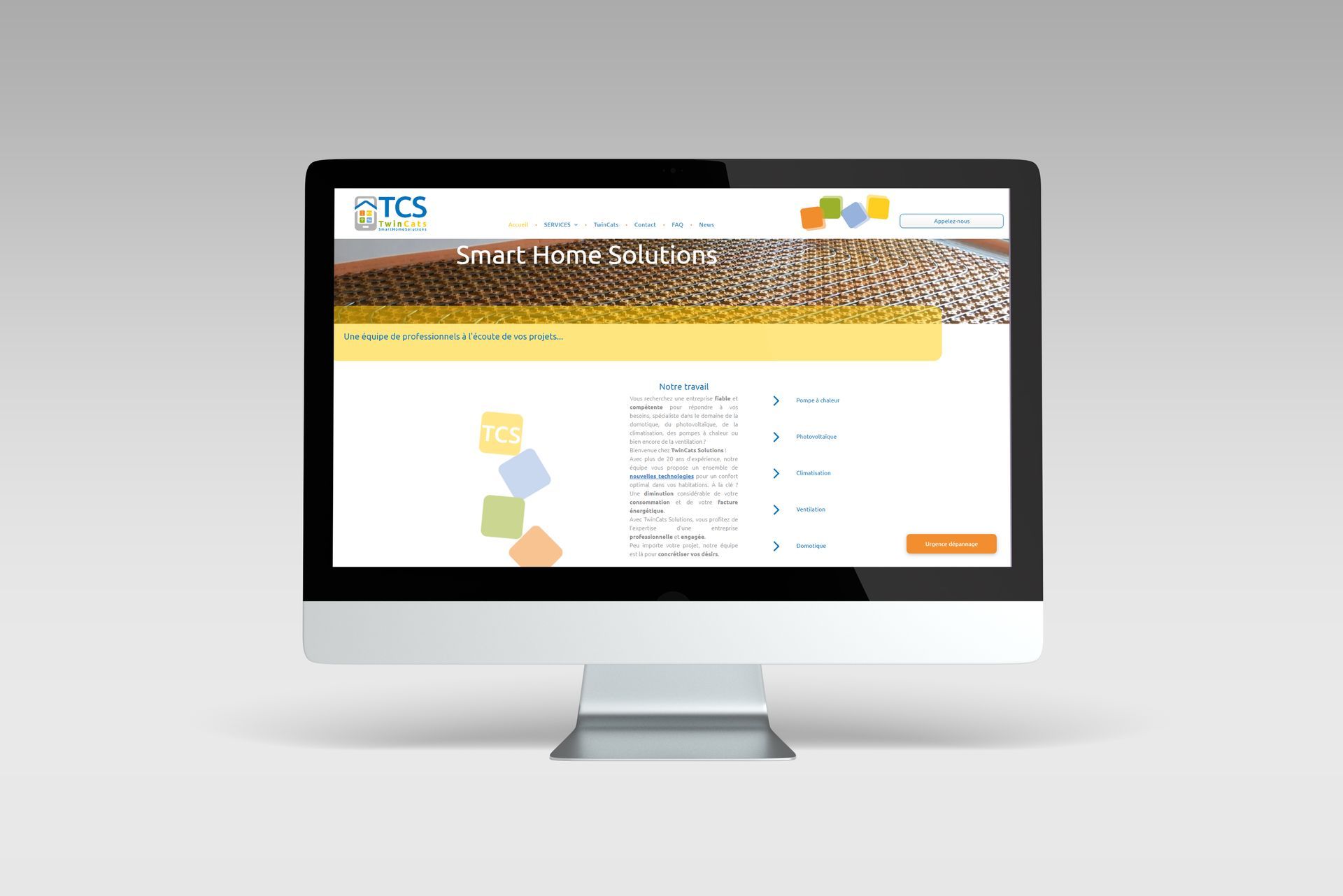 Versus communication - agence de communication digitale - Projet site internet TCS
