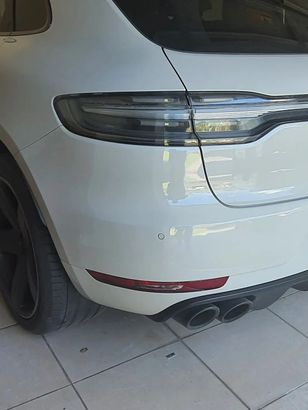 back of white car - after