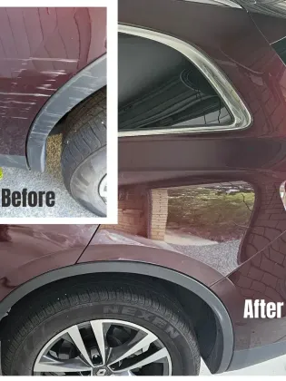 before and after damage