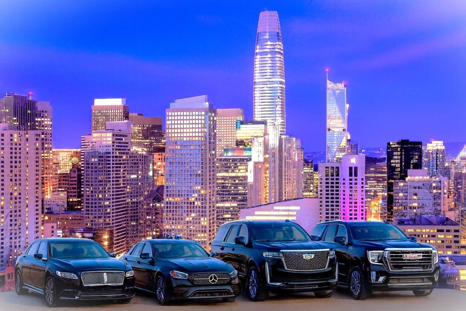 4 black cars, limo services in SF