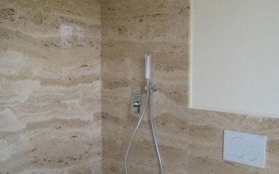 Quarzo Silestone doccia marmo