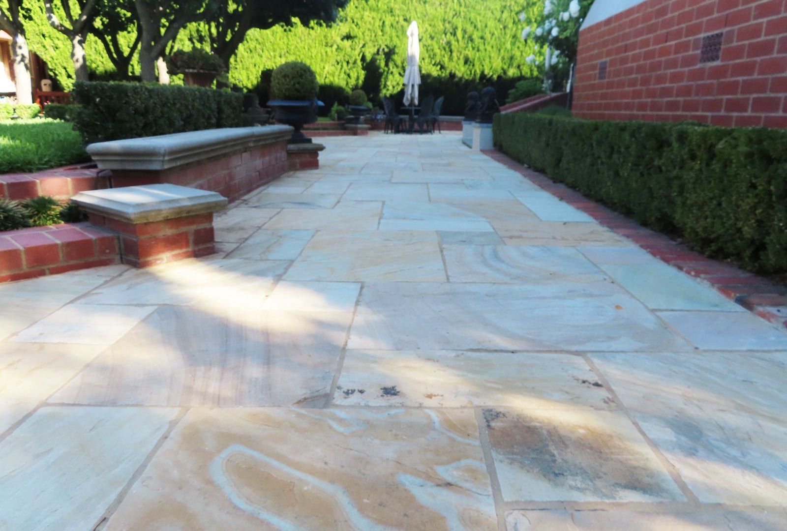 A Brick Walkway — Bendigo, VIC — Ian Kelly Landscape Contractor 