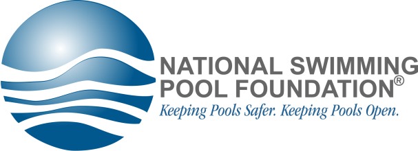 The logo for the national swimming pool foundation
