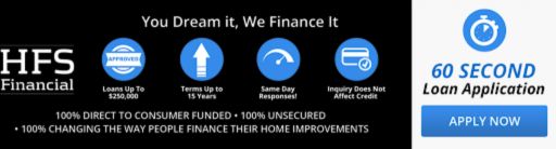 A picture of a loan application for hfs financial