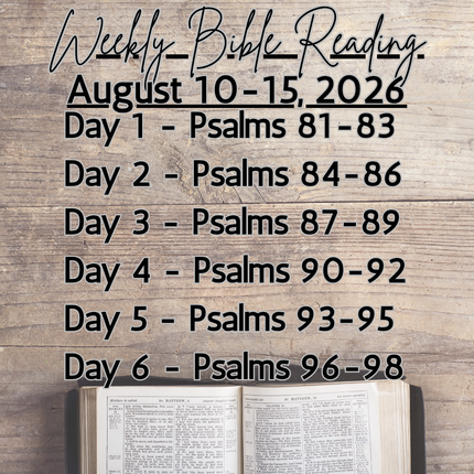 Weekly Bible Reading Graphic
