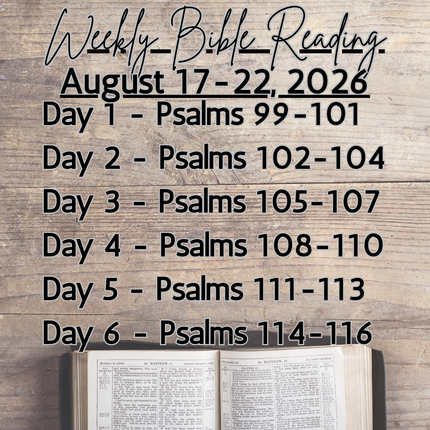 Weekly Bible Reading Graphic