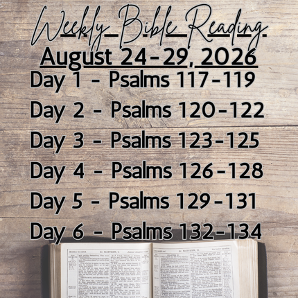 Weekly Bible Reading Graphic