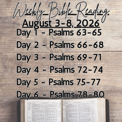 Weekly Bible Reading Graphic