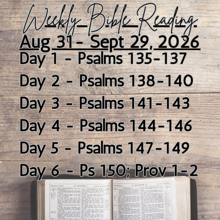 Weekly Bible Reading Graphic