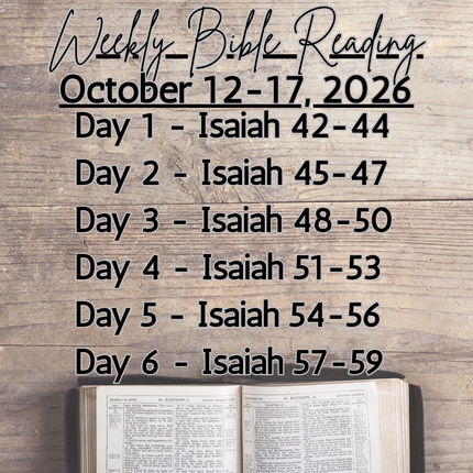 Weekly Bible Reading Graphic