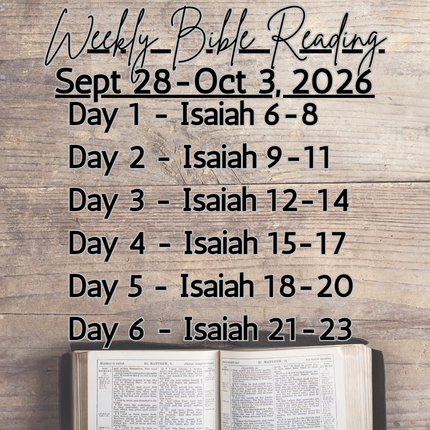 Weekly Bible Reading Graphic