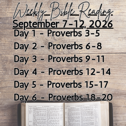 Weekly Bible Reading Graphic
