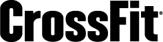 Black CrossFit logo text on a white background