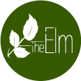 The elm logo is a green circle with white leaves on it.
