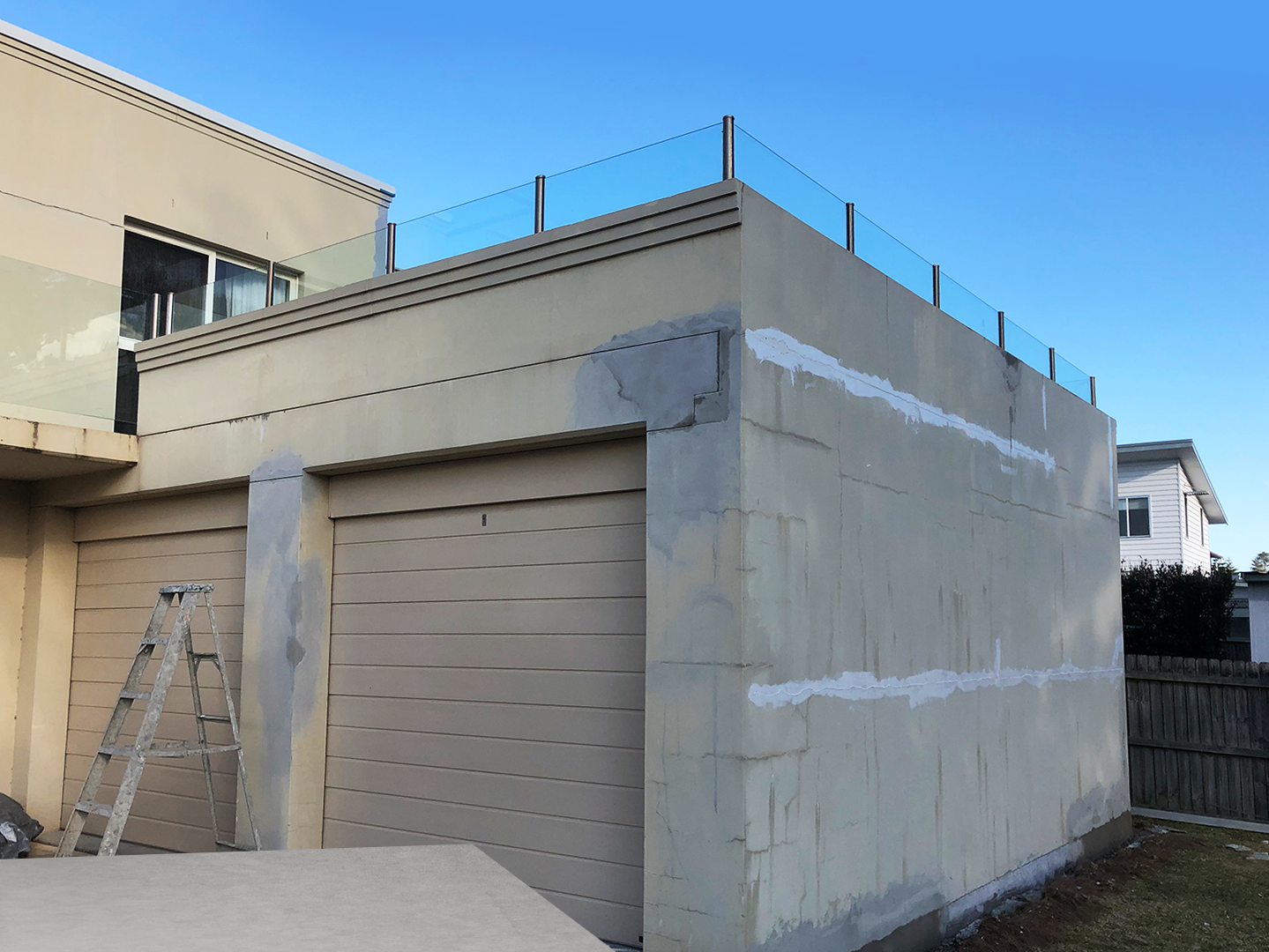 before concrete remedial work