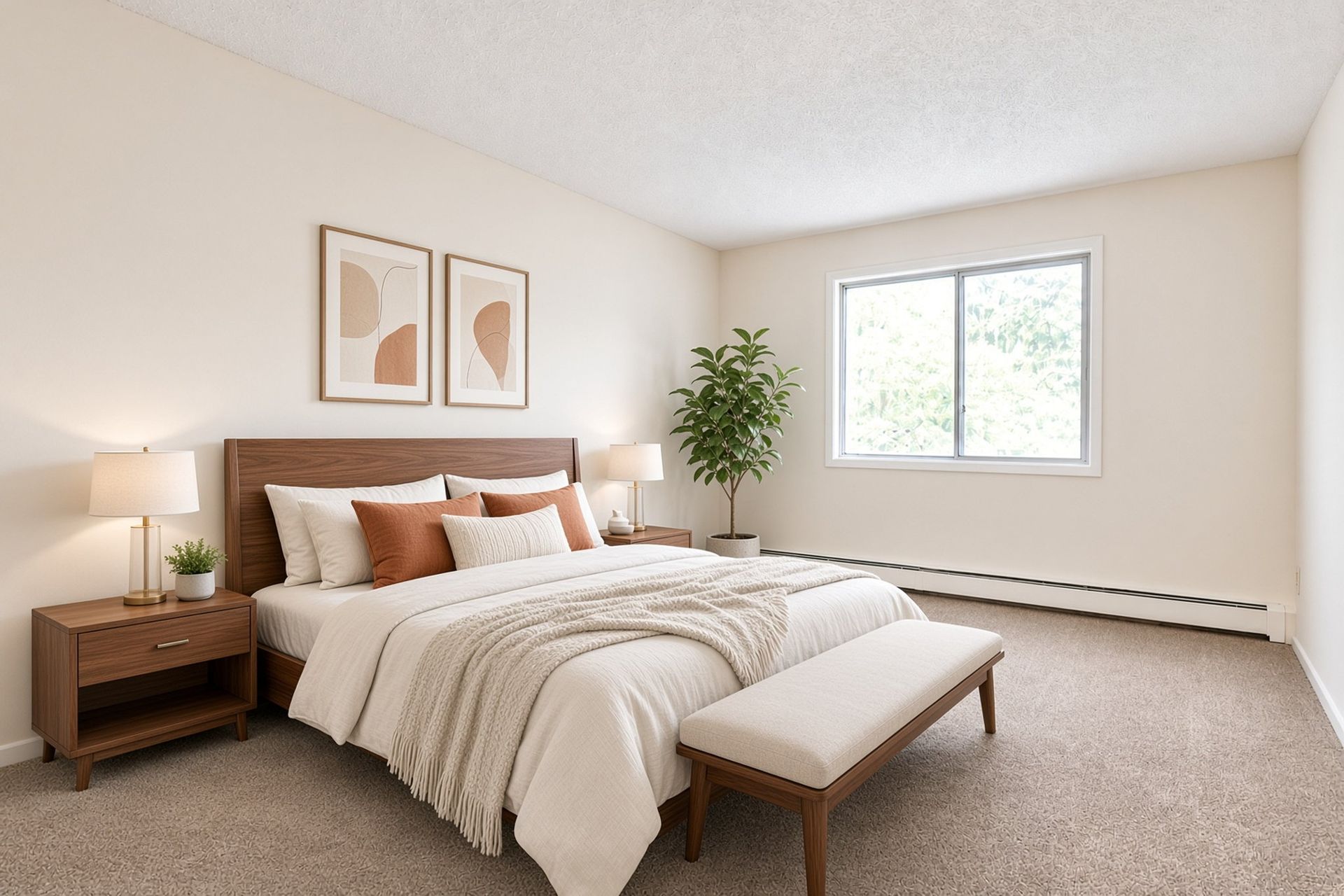 Bedroom in a The Groves apartment
