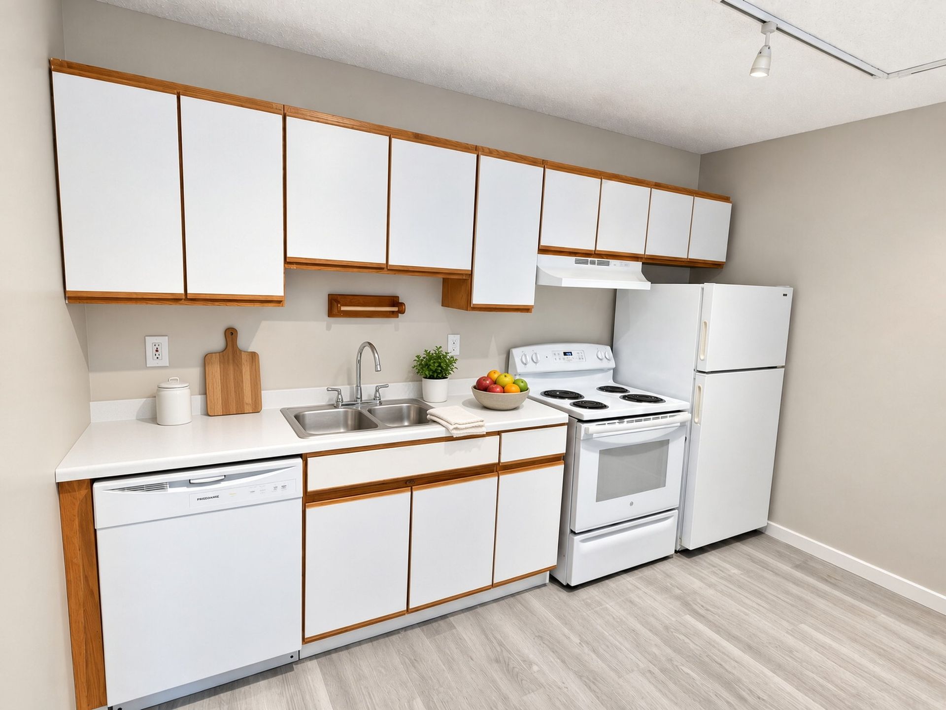 Classic-style kitchen at The Groves apartments