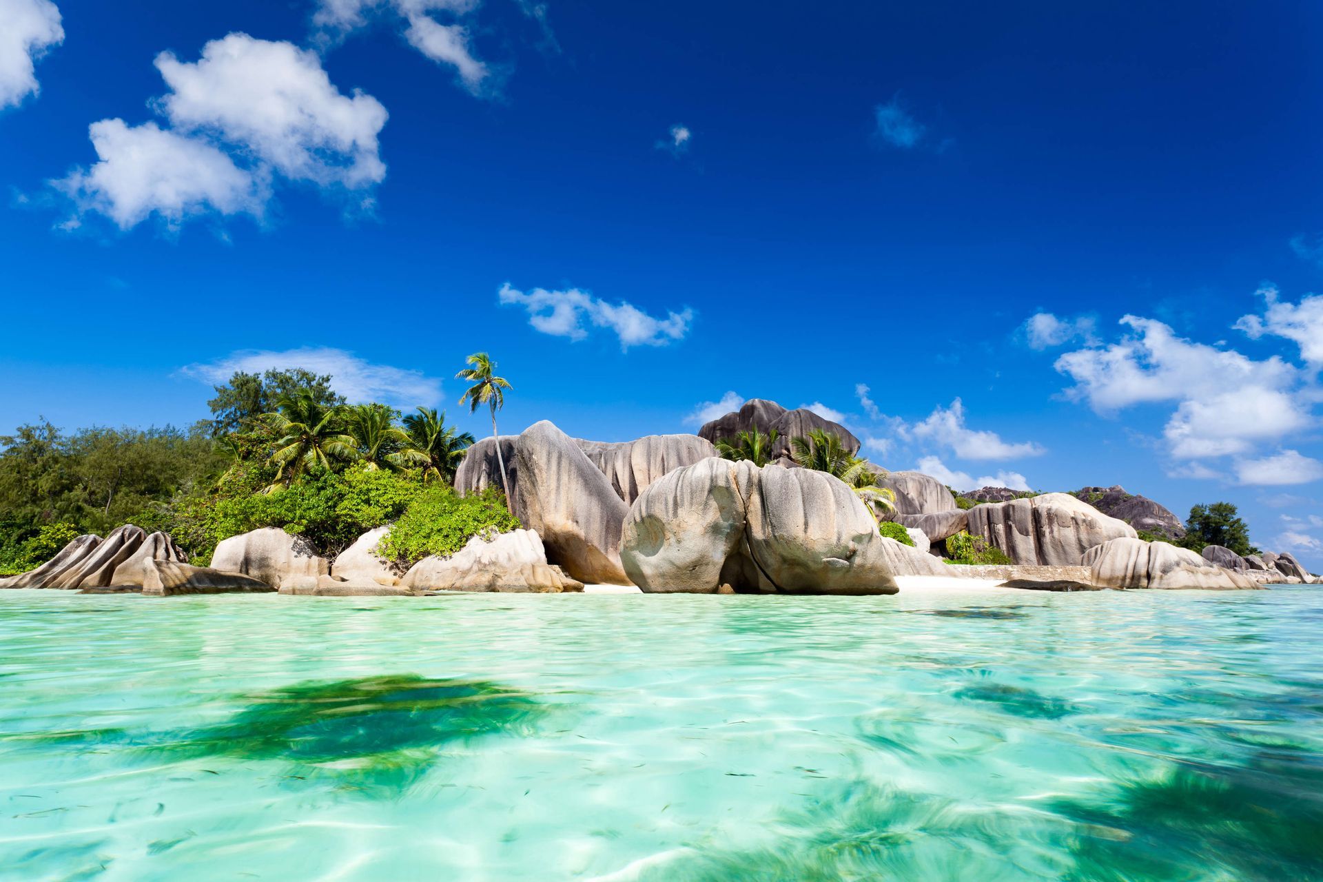 Anse Source d'Argent, a beach in the Seychelles, Indian Ocean.