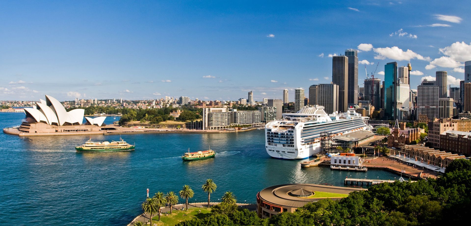 Aerial view of Sydney, Australia.