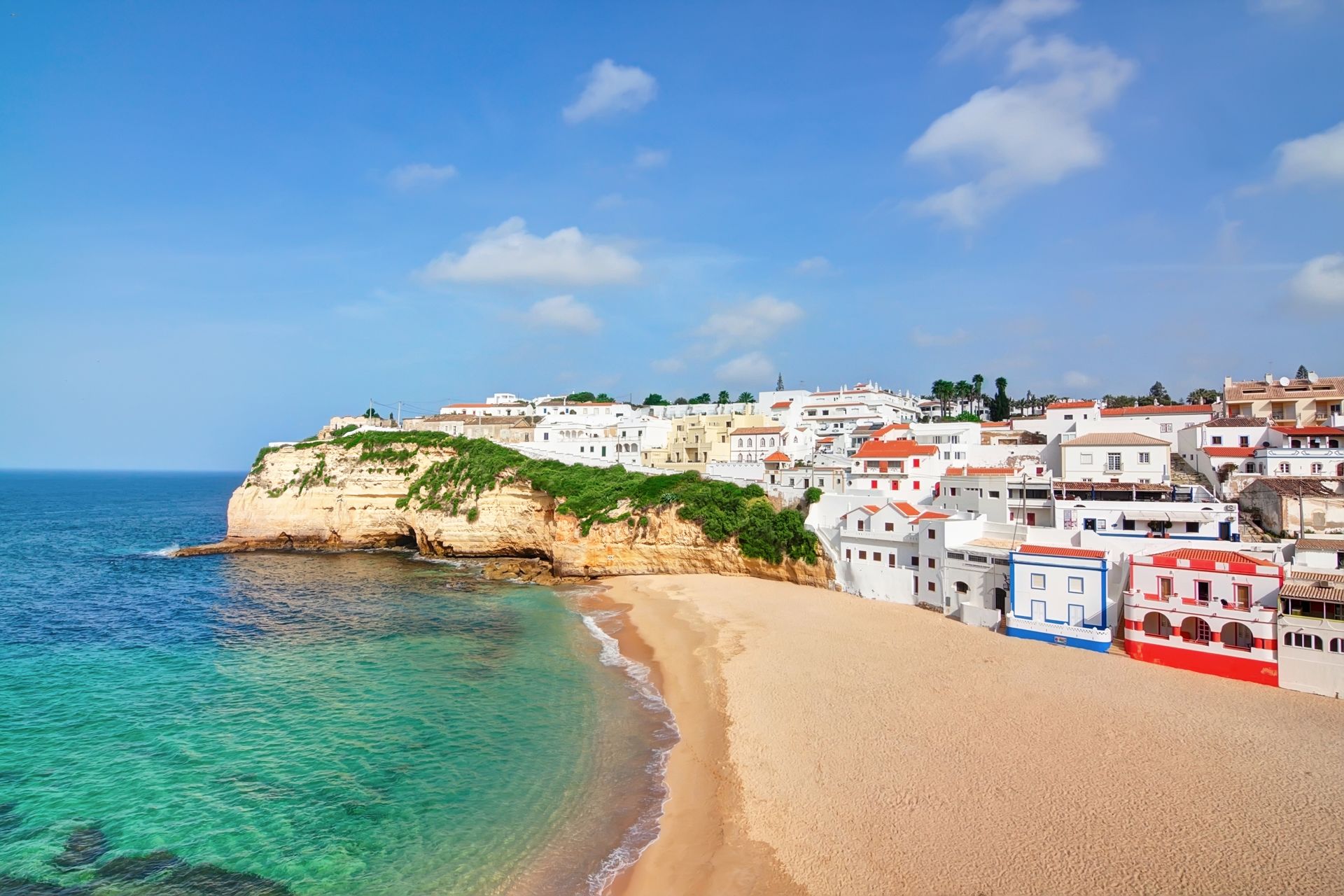 Albufeira, a city in Algarve, Portugal.
