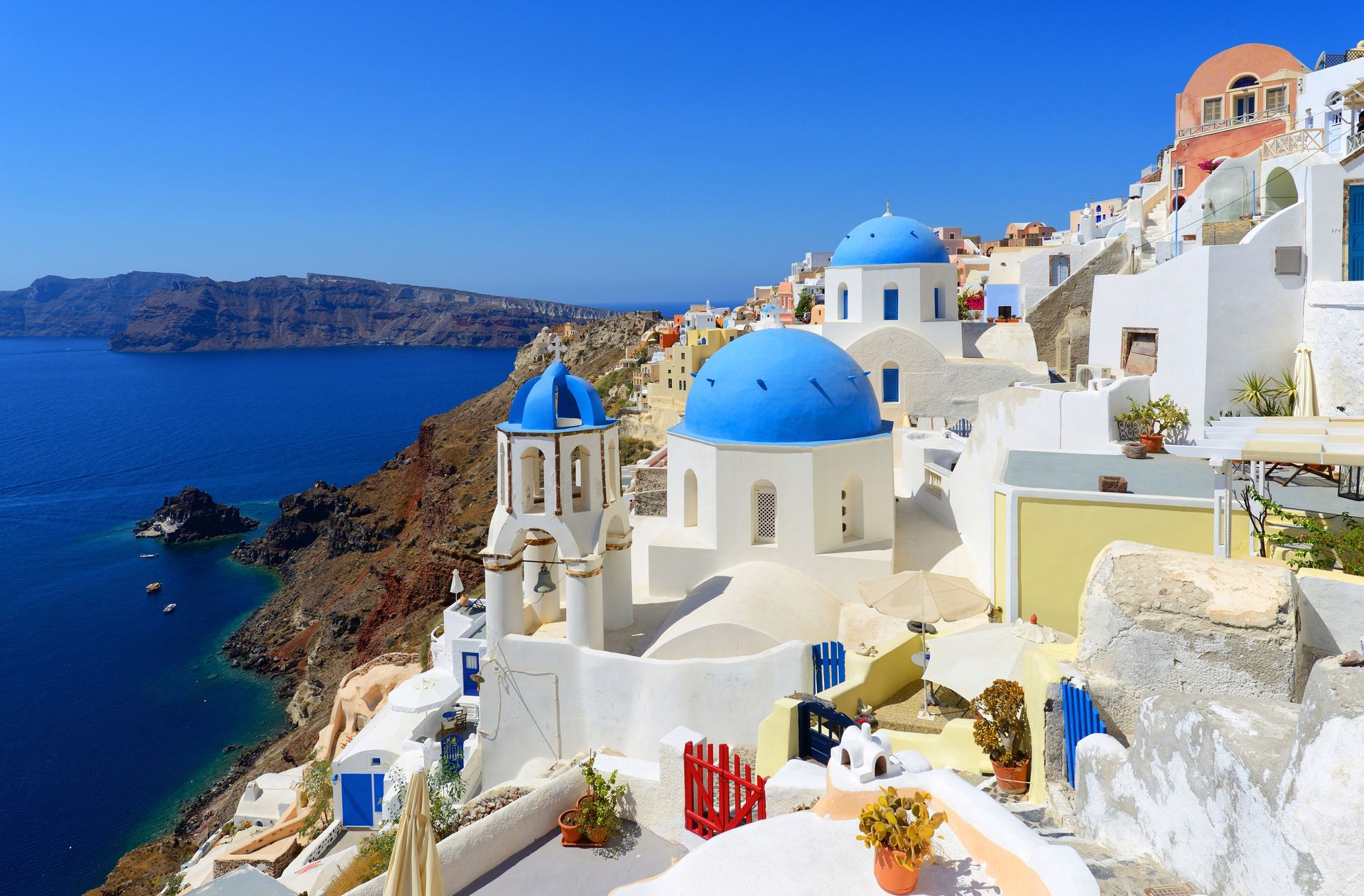 Oia, a village on Santorini, Greece.
