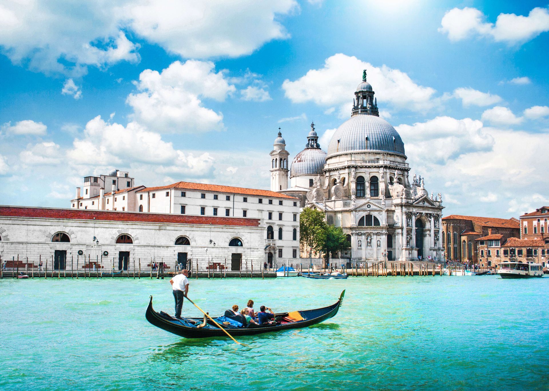 Basilica di Santa Maria della Salute, a church in Venice, Italy.