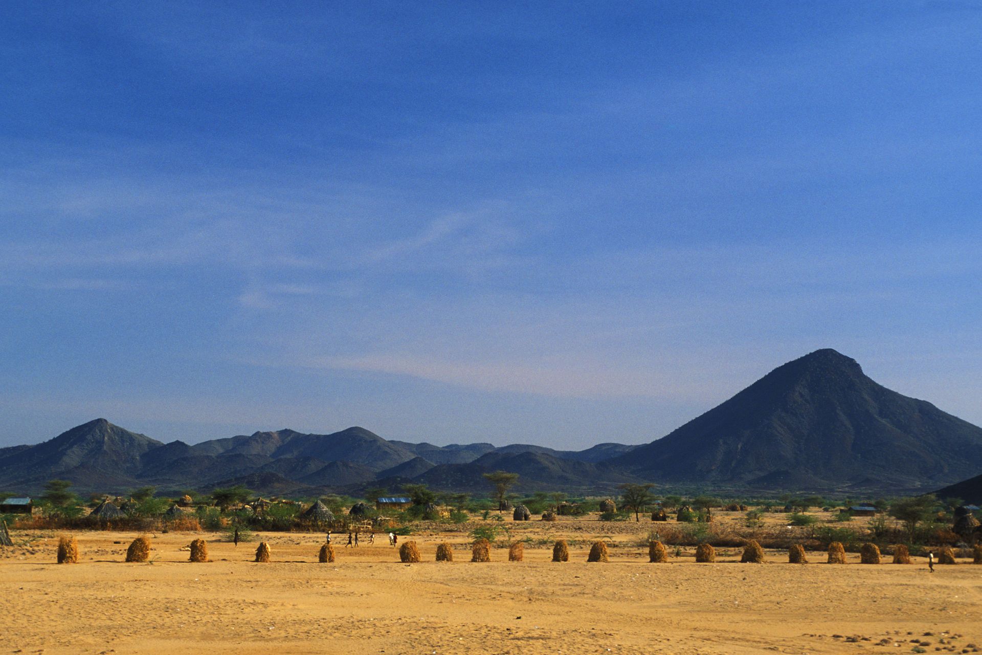 Lake Turkana, a lake in Kenya, Africa.