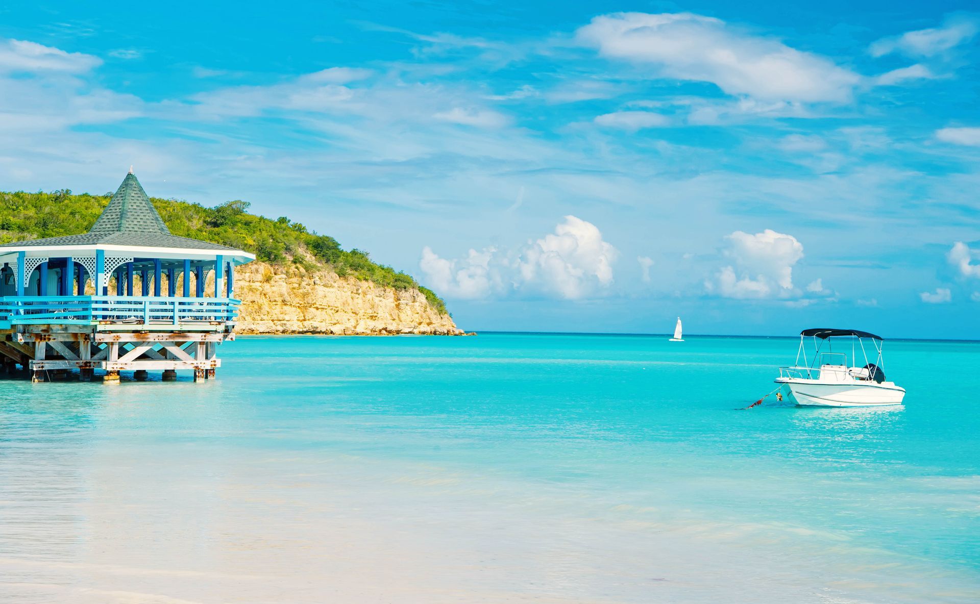 Dickenson Bay Beach, a tourist attraction in Antigua.