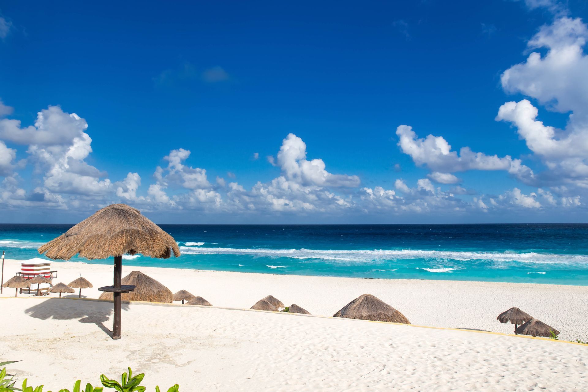 Playa Delfines, a scenic spot in Cancun, Mexico.