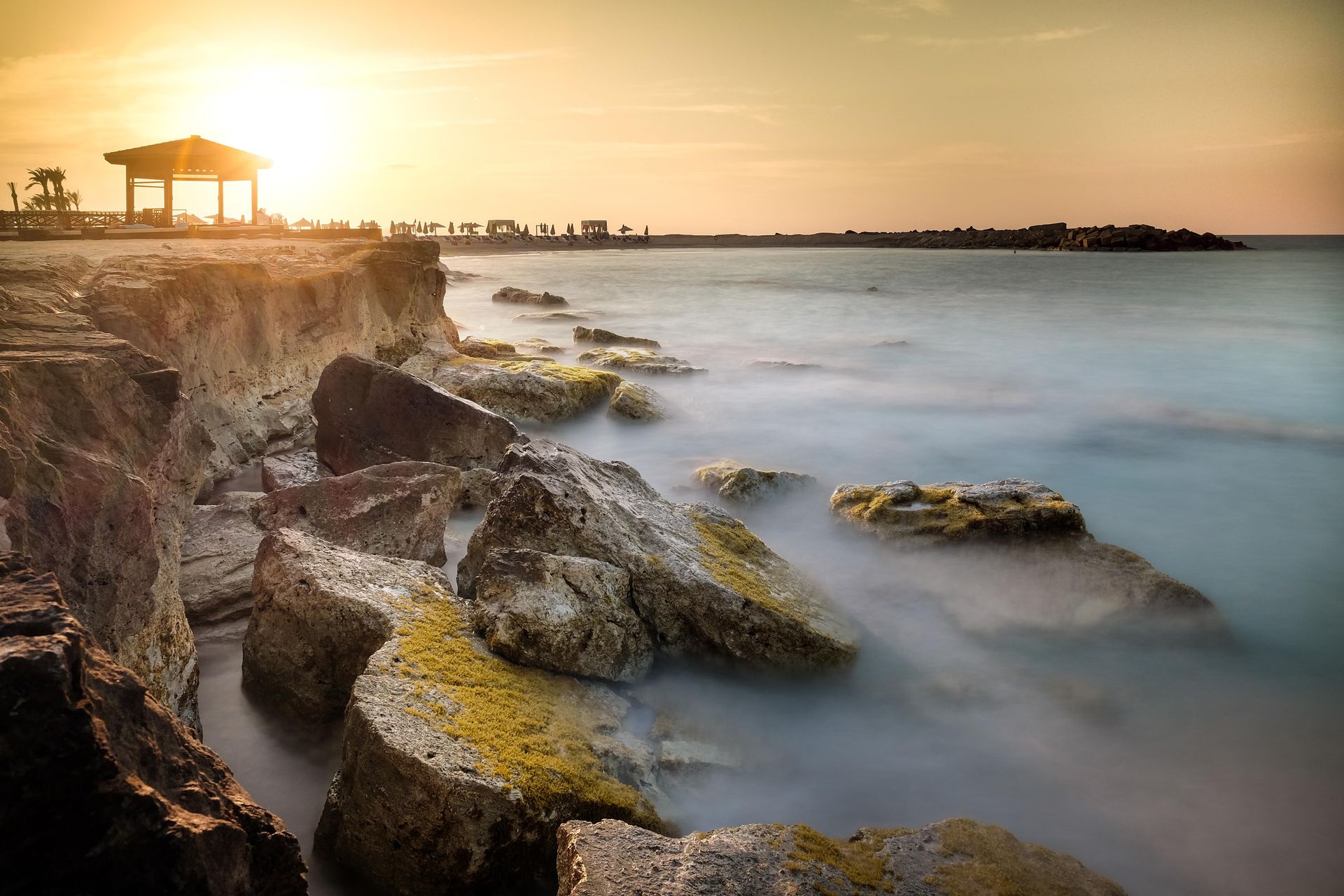 A sunrise in Egypt.