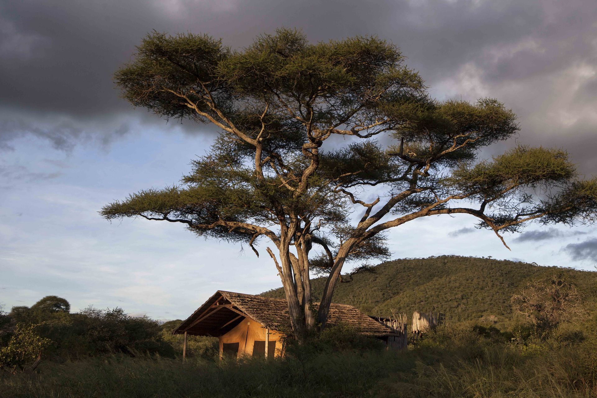 A house in the wild Tanzania.