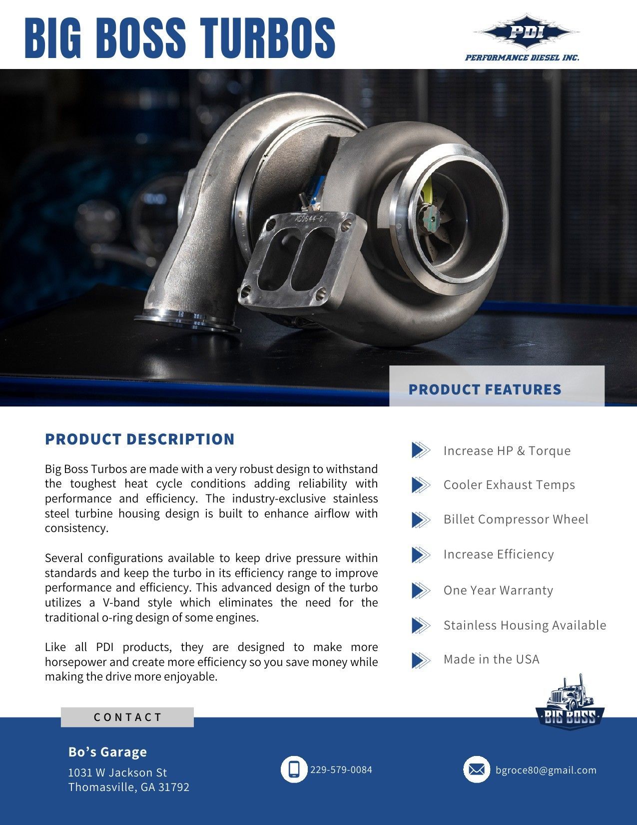 Big Boss Turbos