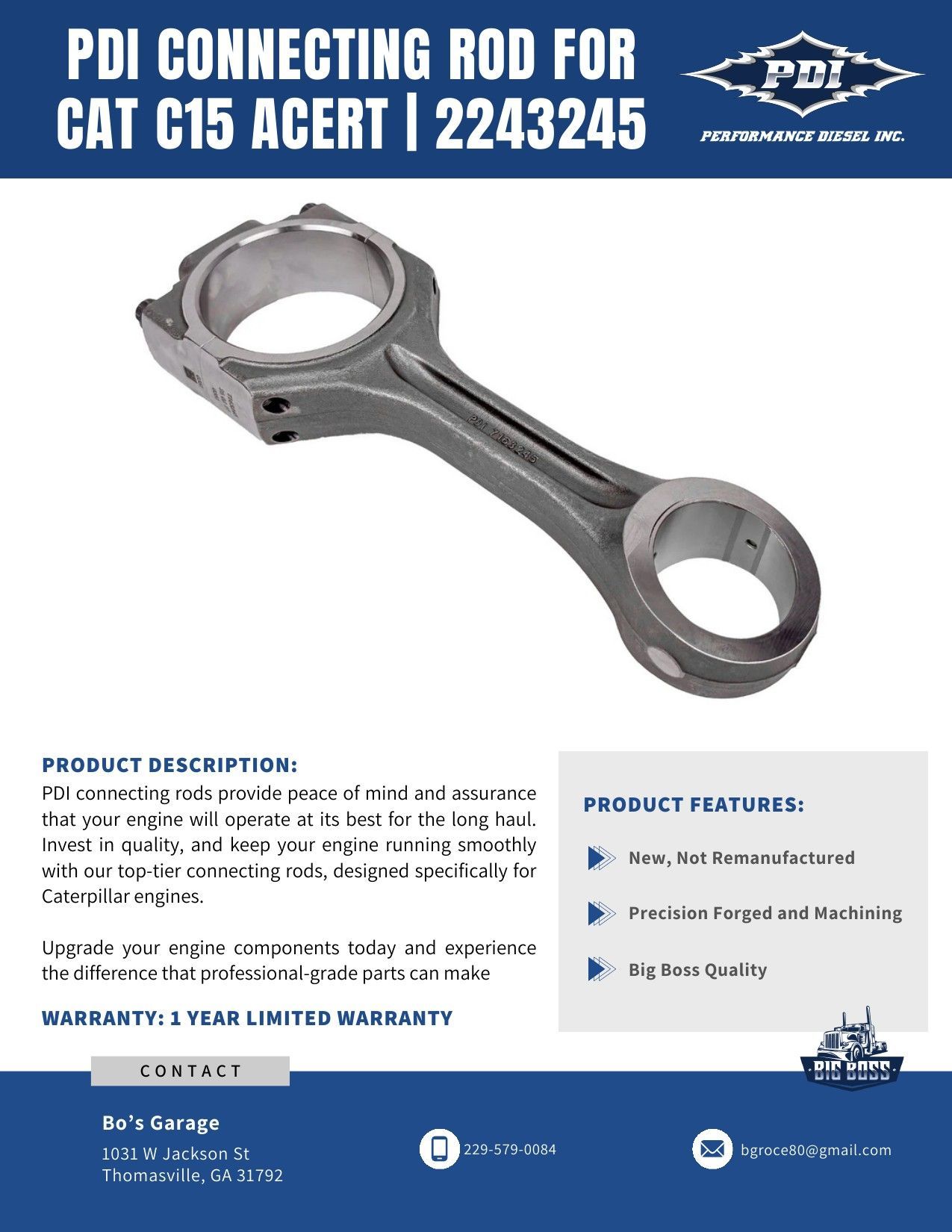 Connecting Rod — CAT C15 Acert | 2243245