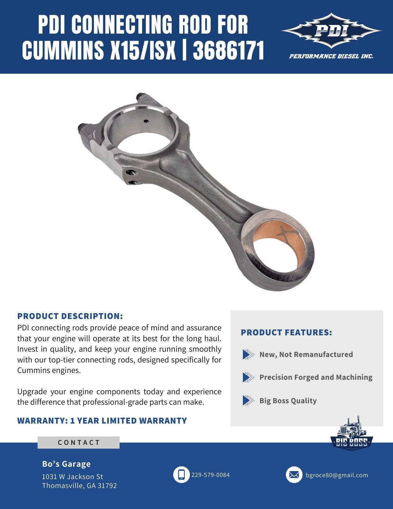Connecting Rod — Cummins X15/ISX | 3686171