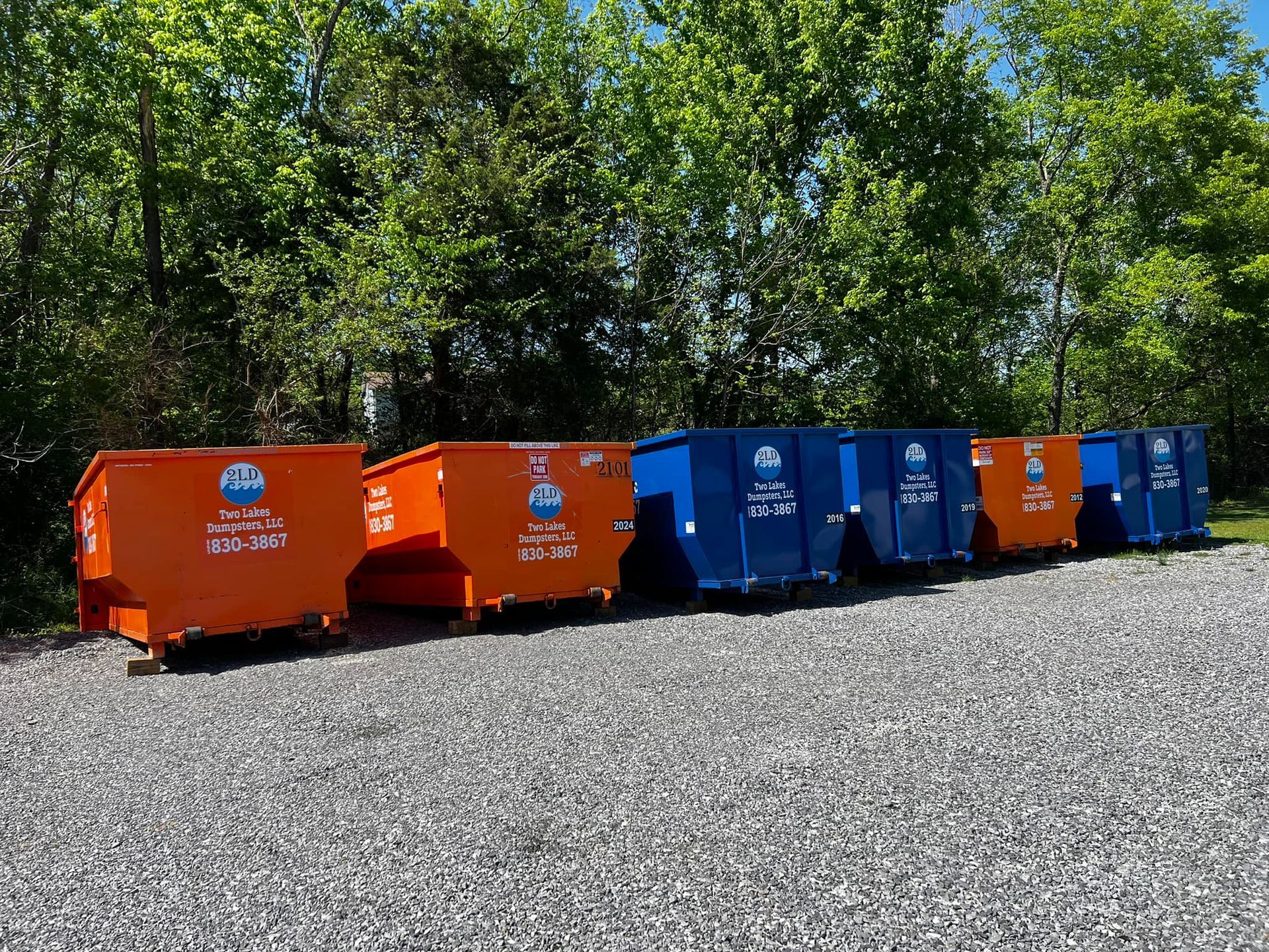 two lakes dumpsters