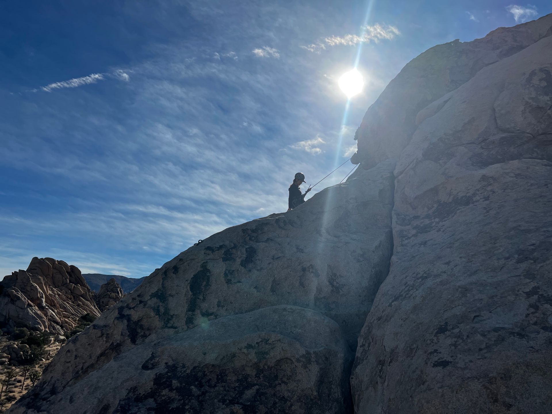 rock climbing