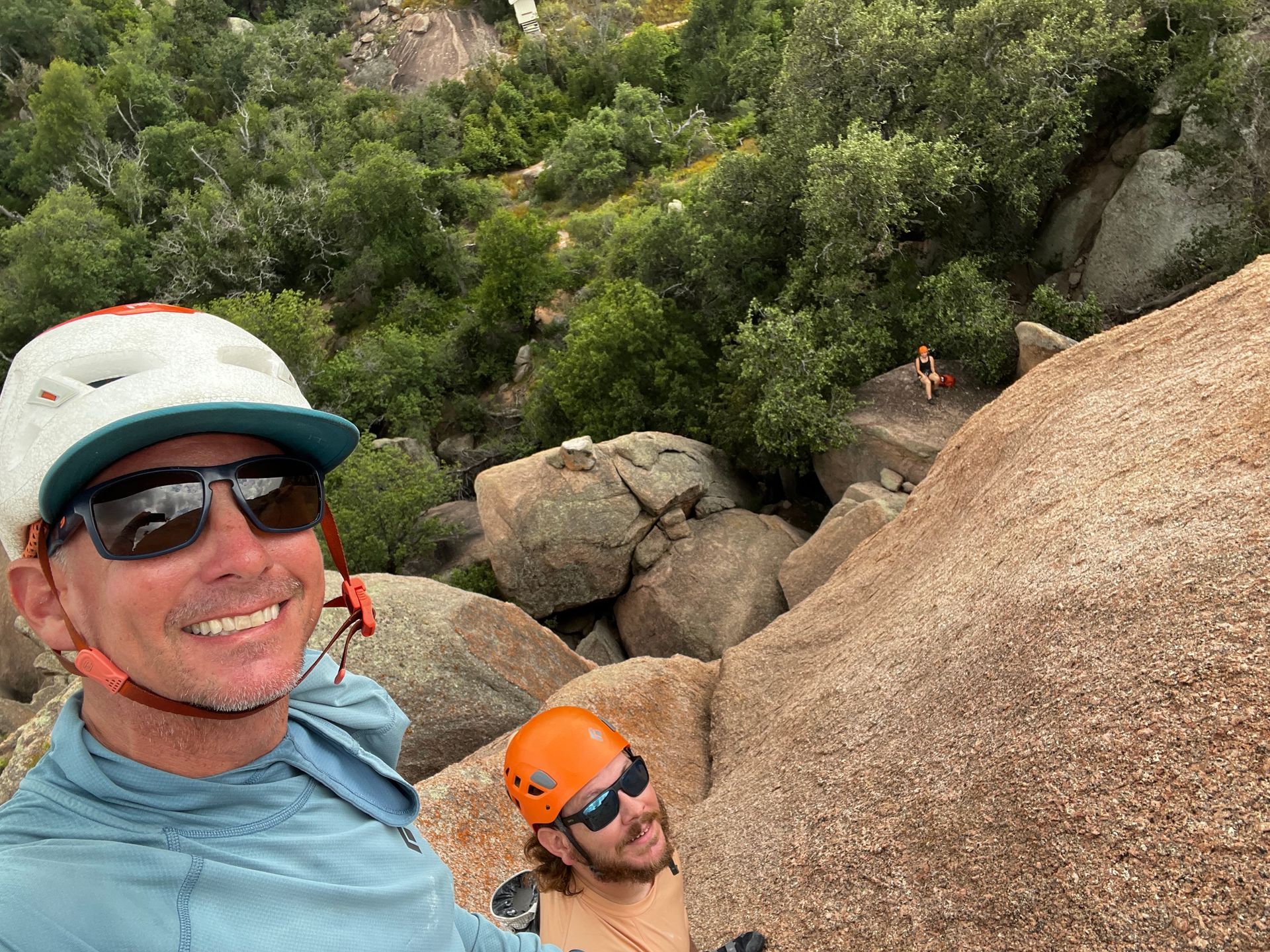 Two men rappelling Texas