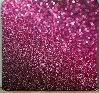 Pink glitter backdrop.