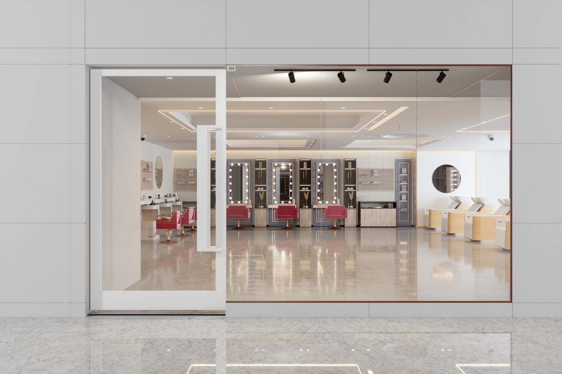 Final Cleaned Hair Salon Flooring | Clayton, NC | Showcase Professional Services Final Cleaned Hair Salon Flooring | Clayton, NC | Showcase Professional Services