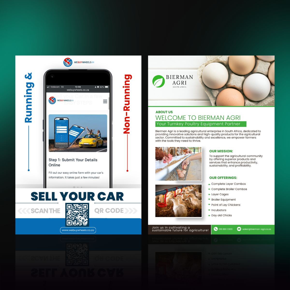 Printed flyer designs