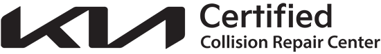 The black Kia logo next to the text