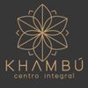 Logotipo de Khambu Centro Integral con una flor en el centro