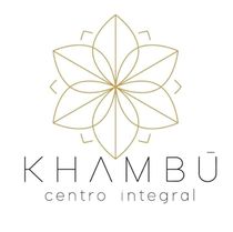 Un logotipo para Khambu Centro integral con una flor en el centro.