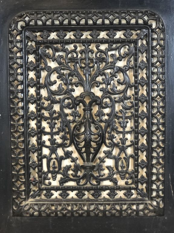 Cast Iron 1878 Victorian Fireplace Surround & Cover