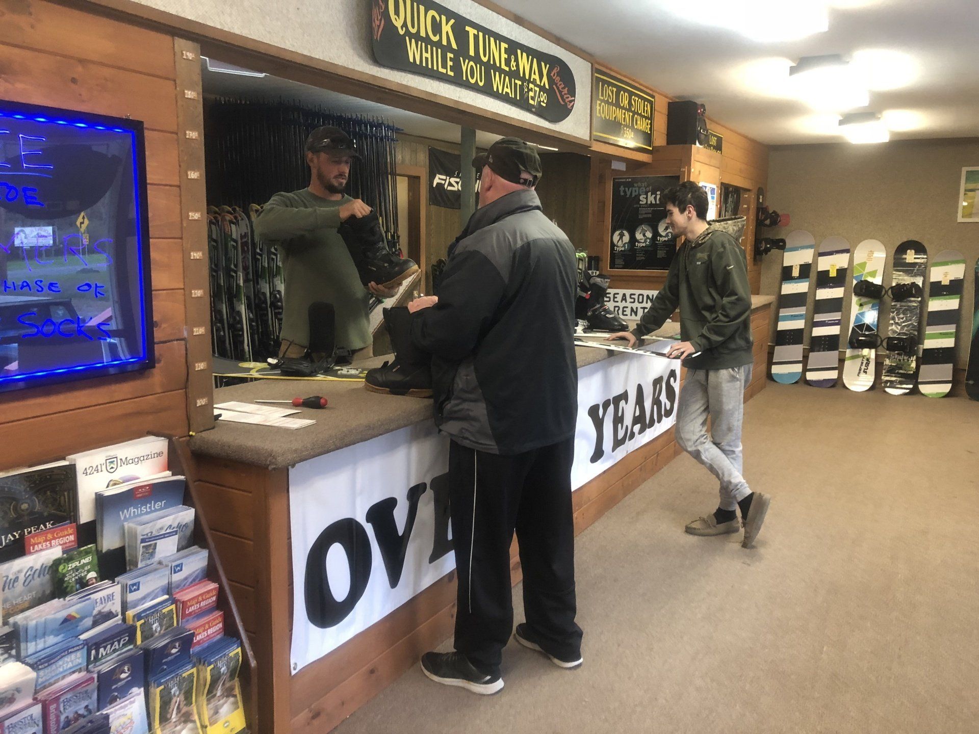 Pocono Ski Rentals, our team, ski shop