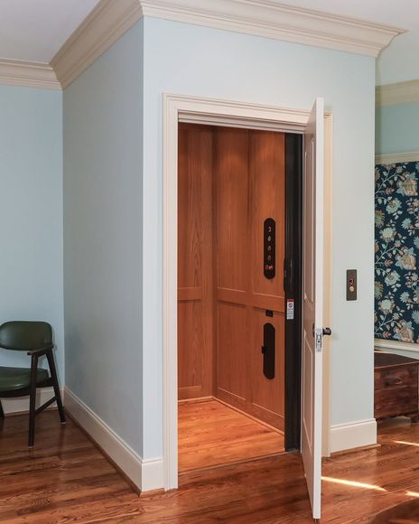 Accessible bathroom with curbless walk-in shower and grab bars